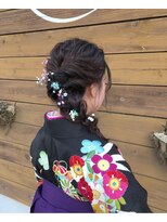ヘアーアンドスパ エンジェイ(HAIR＆SPA enj) 編みおろし