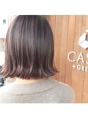 きりっぱなしボブ×ピンクブラウン