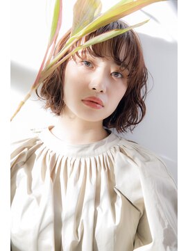 リノナ(Linona) こなれミディ なみなみウェーブ ハイライトカラー【LINONA】