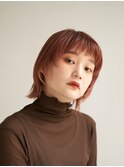 ミディアムヘア/ショコラベージュ/ボブルフ/新宿