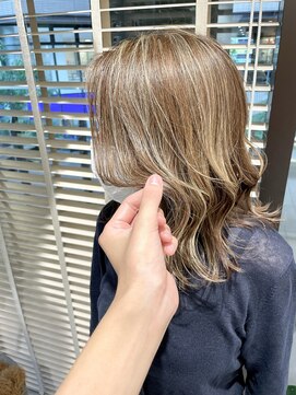 ステアケース 武蔵小杉店(stair:case) 脱白髪染めハイライトオリーブベージュ武蔵小杉