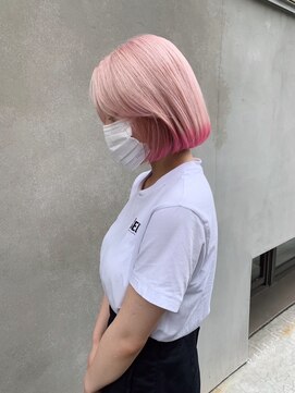 ペレ 渋谷(PELE) Y227_ピンク×デザインカラー