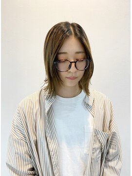 エンリッチヘア(enrich hair) くびれボブ フェイスレイヤー オリーブベージュ