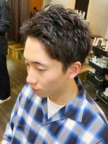 ヘアークリエイ トポライトウィロー 烏丸(Hair Create Polite willow) 20代30代40代メンズアップバング清潔感爽やかビジカジ