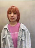 大人可愛いマッシュウルフ顔まわりレイヤーショートボブミニボブ