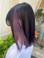 【BUZZbee四ッ井】インナーカラー★パープル