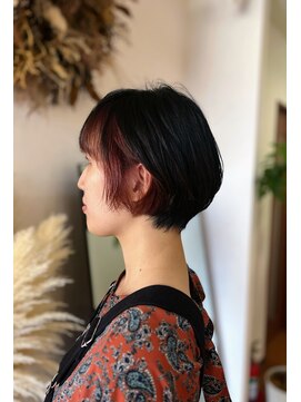 スタジオフィット(STUDIO FITTO) フェイスフレーミングカラー×ピンク×ショート