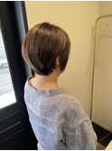 ベージュ/ショートボブ