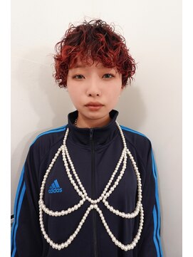 レコ(LECO) ケアブリーチパーマ赤髪スパイラルヘア