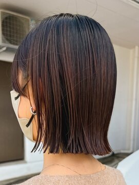 デビュー 沖縄泡瀬店(Debut) こなれミディ/イメチェン/前髪/アンブレラカラー/ウェーブパーマ