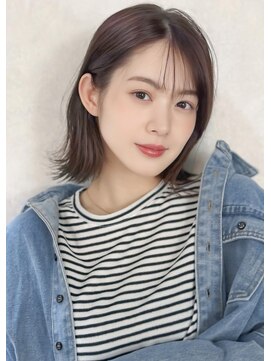 アグ ヘアー レリー 勝田台店(Agu hair lelie) 《Agu hair》小顔似カットミディ×numberA.ヘアバター