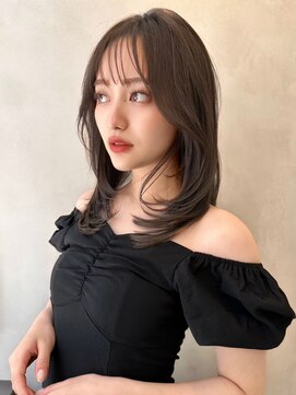 グロー オオミヤ アネックス 大宮(GLROW OMIYA ANNEX) フェミニンロング×レイヤーカット顔周りブリーチなし[大宮]