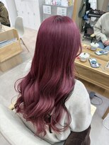 ロッコ 船橋駅(Rocco)&nbsp;ワインレッド　アクセントブラック　ブリーチカラー　船橋