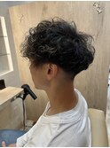 波巻スパイラルツイストパーマツーブロックスパイラルパーマ
