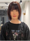 顔周りレイヤーボブ
