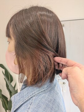 ジパングインスパイア やわらかピンクベージュゆるやか前下がり
