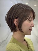 表参道白髪ぼかし髪質改善ウルフショートナチュラルボブ40代50代