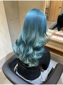 エメラルドグリーン「レイヤースタイル」