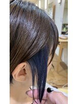 美容室 アイディー i-dee インナーネイビーカラー