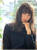 ■M.SLASHセンター南・5-4■ココアベージュ大人ガーリーロング