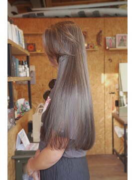 ノラ カマクラ(NORA kamakura) コントラストハイライト白髪ぼかしハイライトカーテンバング