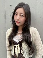 ユニ 原宿(uni)&nbsp;くびれヘア/アプリコットオレンジ/ハイライトカラー/原宿8