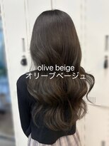 アリュウル 表参道 青山(Allure)&nbsp;透明感抜群！オリーブベージュカラー◎佐藤