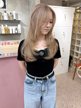 ペレ アネックス 大阪梅田茶屋町店(PELE ANNEX) ミディアムヘア/デザインカラー/フェイスフレーミング/梅田