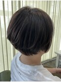 お手入れ簡単なショートボブ