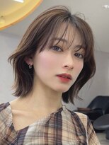 ロンドリゼル 札幌(Lond RiseL)&nbsp;オリーブグレー髪質改善/黒髪/小顔/くすみベージュ/札幌駅