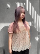 ヴァーディ オモテサンドウ(Vardy omotesando)&nbsp;Lavender/ホワイトラベンダー ハイトーンロング レイヤー