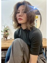 キーゴ 博多(KY-GO.)&nbsp;ミディアムレイヤー/レイヤー/ミルクティーベージュ