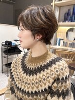 ゼストソエル(ZEST soell)&nbsp;立川／最旬トレンド／デザインカラー／艶髪ショート／髪質改善