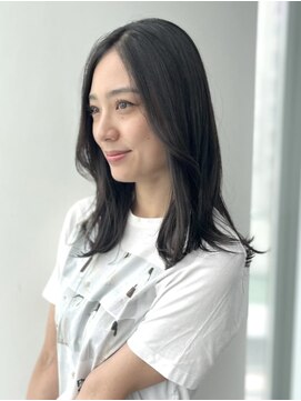 ザック ヴィ(ZACC  vie) ★地毛風黒髪ナチュラルブラック/鎖骨下ワンカールレイヤー