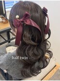 ハーフツイン/ヘアセット/ヘアアレンジ