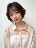 カバーヘア 上尾西口店(COVER HAIR)&nbsp;ウェーブショートボブ/ダークアッシュ春カラーブリーチなしp上尾