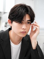 ネクストセカンド 表参道(NEXT2nd)&nbsp;毛流れヘア金髪ナチュラルセンターパートツーブロック