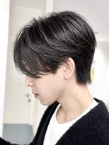 ローネス 銀座(LONESS)&nbsp;センターパート/前下がり/センター分け/曲がる縮毛矯正/銀座