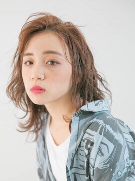 アース 大井町店(HAIR & MAKE EARTH) ふんわりかき上げミディ 20代/30代/40代