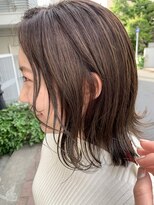 【roijir 表参道】外ハネ☆オリーブブラウン