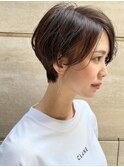 イルミナカラー透明感◎かきあげバングショート【Yamaki】