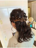 ハーフアップスタイル
