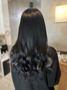 リエコー(RE'ECHO) プルエクステ／ブルーブラック／髪質改善トリートメント