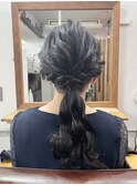 【ヘアセット】ニュアンスローポニー♪