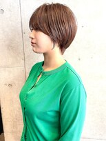 ロータス(Lotus)&nbsp;前髪長めのショートボブオレンジベージュ担当カタダ