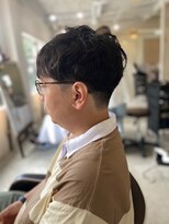 ソイクフ(SOY KUFU)&nbsp;MEN’S HAIR カルマパーマのアッシュブラック