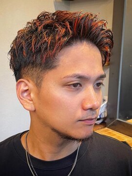 ビンゴ(BINGO) 1144ニュアンスカラーアップバングツーブロック刈り上げ