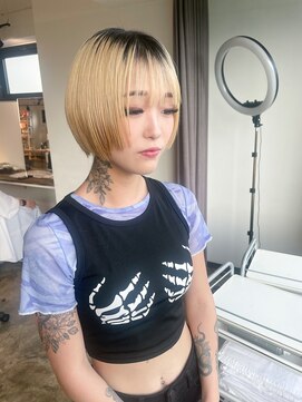 ザ オーダー(THE ORDER) ショートボブ/ハイトーンカラー/切りっぱなし/ボブ