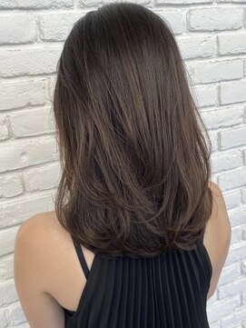 ディフィーノ 青山(DIFINO) 【DIFINO 青山】大人ミディアムレイヤー/アッシュブラウン