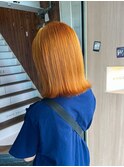 レディースブリーチカラー×オレンジベージュ
